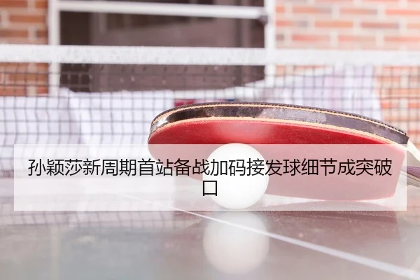 孙颖莎新周期首站备战加码接发球细节成突破口 | WANMEISPORTS